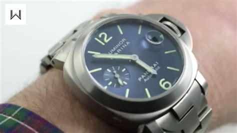 panerai luminor marina auto titanium pam 283|pam00283 Panerai Luminor Marina Automatic 40mm Mens Watch.